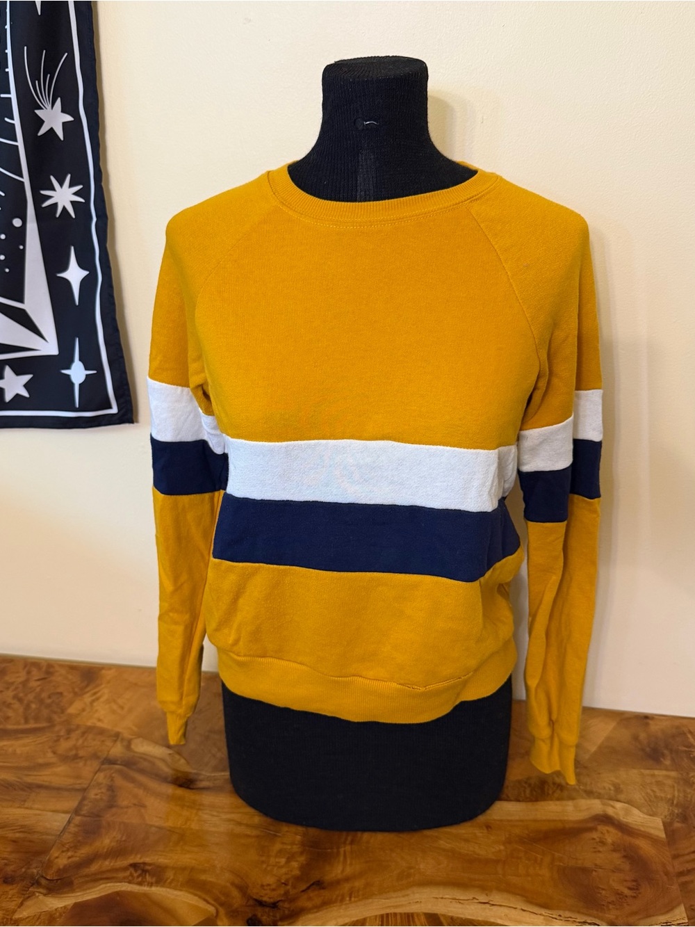 Striped Colorblock M Long Sleeved Pullover Sweater Fall Halloween